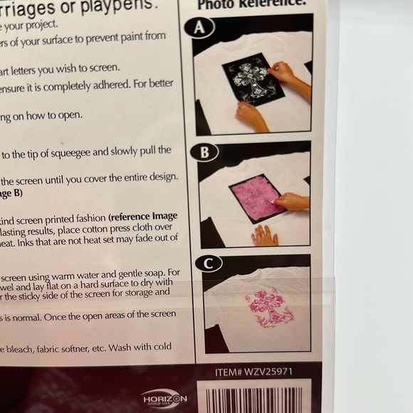 Fashion Art - Next Style FX Collegiate Letters Fabric Screen Kit - Picture 3 of 6